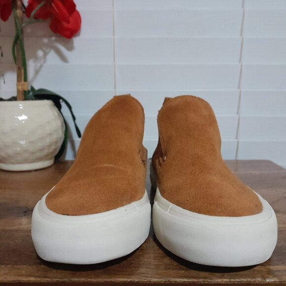 Seavees Derek Lam Midi Sneaker Suede Slip On Sneakers Camel Brown Women sz 7 - Picture 4 of 9